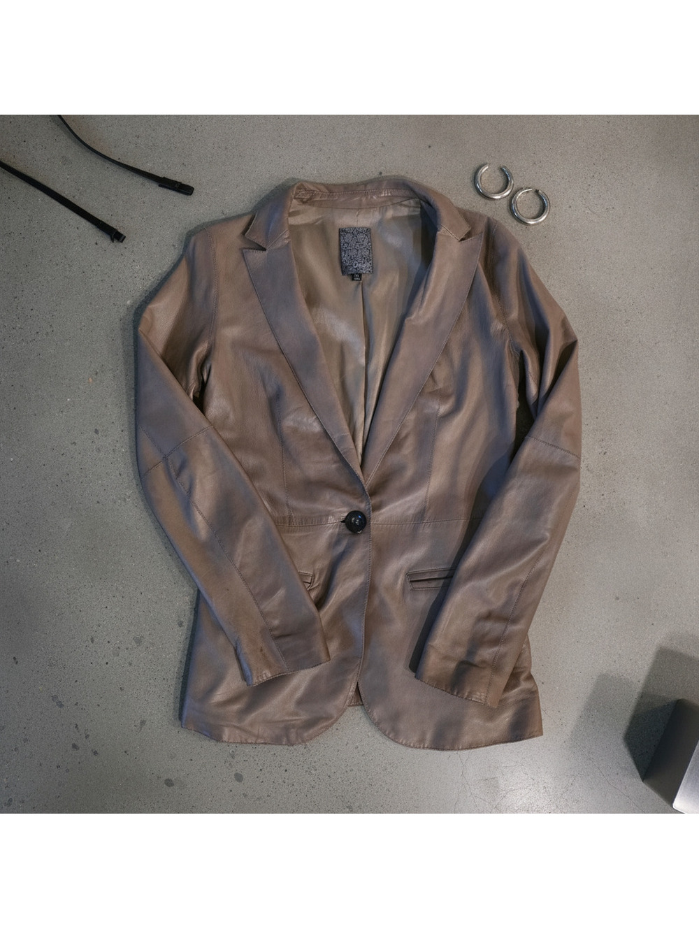 Brogden 1959 Lambskin Leather Blazer Jacket Size M